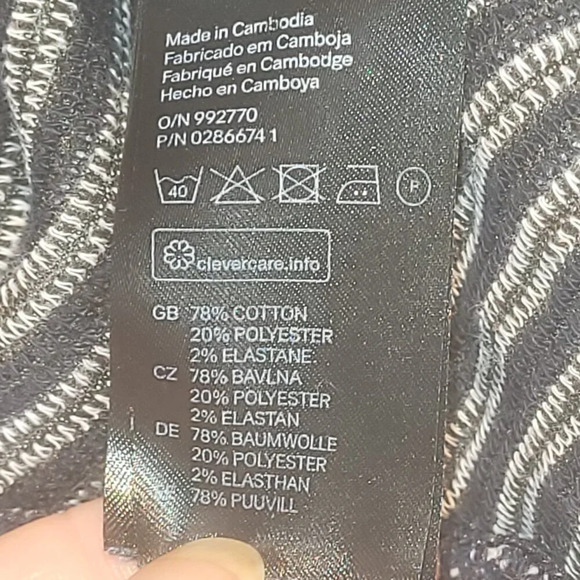 H&M DIVIDED Women's NWOT Sleeveless Blue & White Stretch Flare Dress ~ 12 - Picture 4 of 5